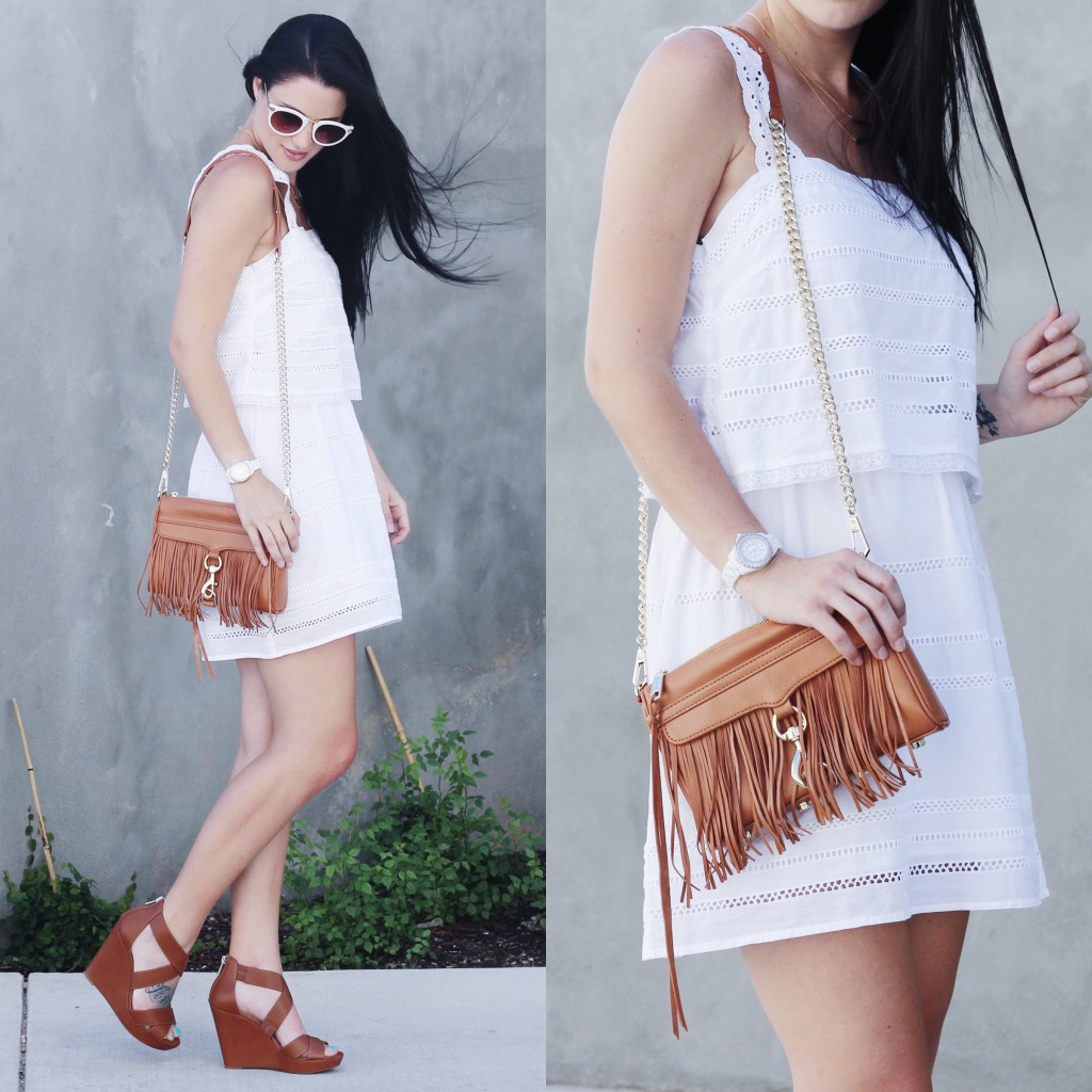 White Eyelet Dress | how to style a white dress | how to wear a white dress | white dress style ideas | summer fashion tips | summer outfit ideas | summer style tips | what to wear for summer | warm weather fashion | fashion for summer | style tips for summer | outfit ideas for summer || Dressed to Kill